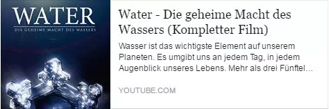 Wasser und seine geheime Macht - Filmempfehlung & Gedanken Wasser und seine geheime Macht - Filmempfehlung & Gedanken